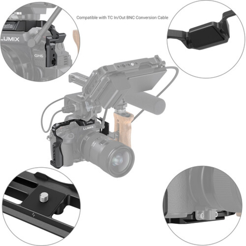 SmallRig Full Camera Cage for Panasonic LUMIX GH6 3784
