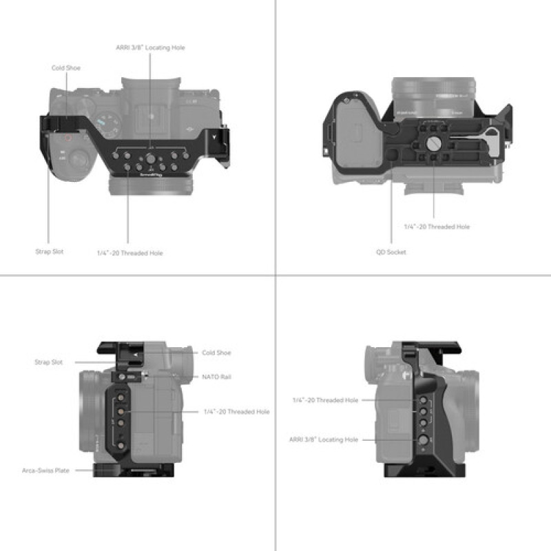 Аксесуар SmallRig Full Cage for Sony Alpha 7R V / Alpha 7 IV / Alpha 7S III / Alpha 1 / Alpha 7R IV
