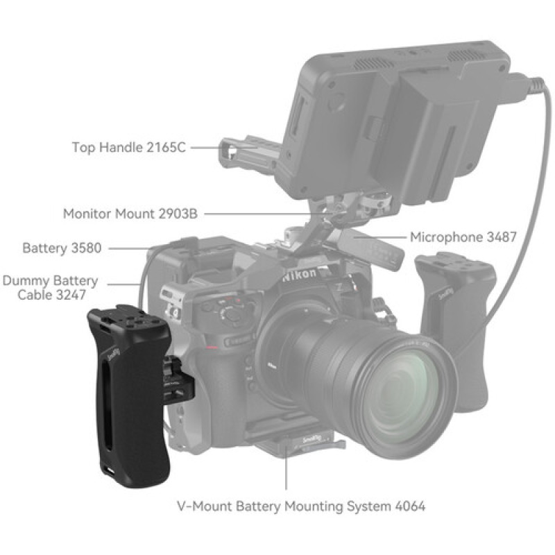 Бокова ручка SmallRig Side Handle with 1/4"-20 Screws 4015