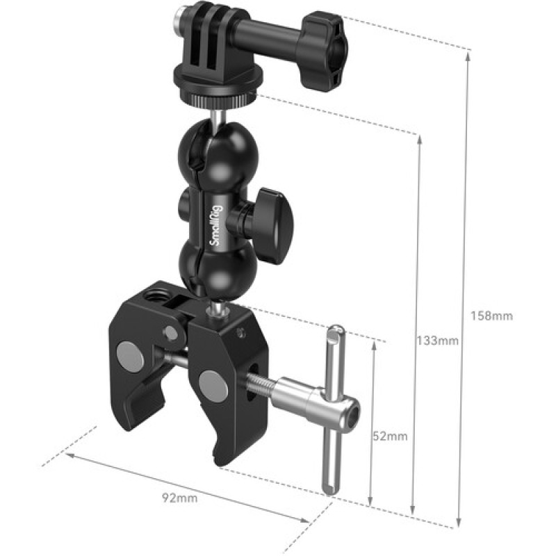 Аксесуар SmallRig Crab-Shaped Super Clamp Kit (with Ballhead Magic Arm) (1138B)