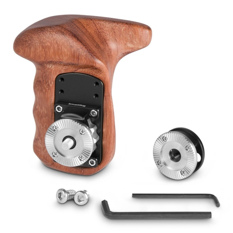 SmallRig Right Side Wooden Grip with Arri Rosette Bolt-On Mount 2083B