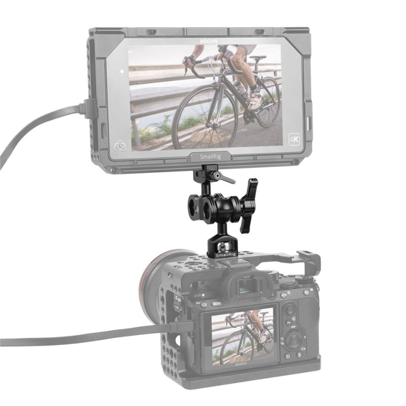 SmallRig Magic Arm with Double Ballheads( Arri locating Pins and NATO Clamp) 2116B