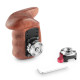 SmallRig Right Side Wooden Grip with NATO Mount 2117B