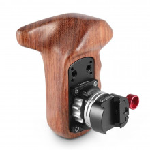 SmallRig Left Side Wooden Grip with NATO Mount 2118B