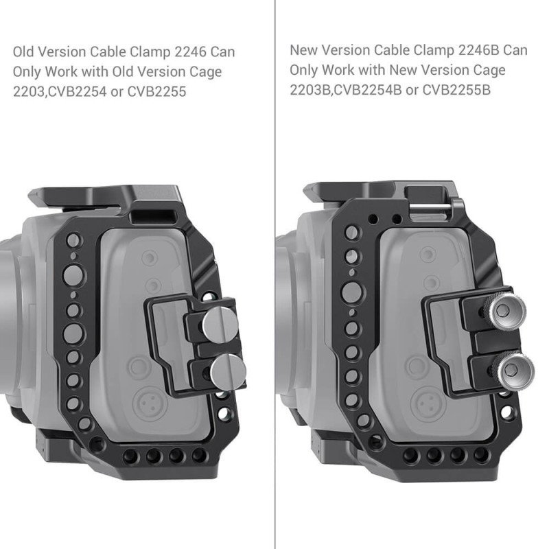 SmallRig 2246B HDMI and USB-C Cable Clamp for BMPCC 6K and 4K Cages (New Version)