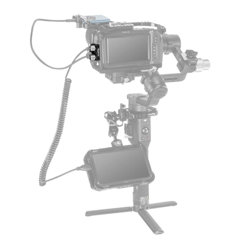 SmallRig 2246B HDMI and USB-C Cable Clamp for BMPCC 6K and 4K Cages (New Version)