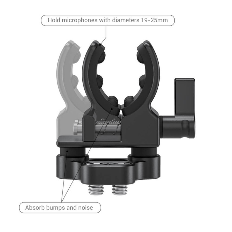 SmallRig Shotgun Microphone Holder (1/4”-20 Screw) BSM2489