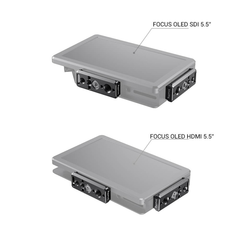 SmallRig Nato Rail Plate for SmallHD Focus 7, Focus HDMI/SDI (5”) and Focus OLED HDMI/SDI (5.5”) BUN2464