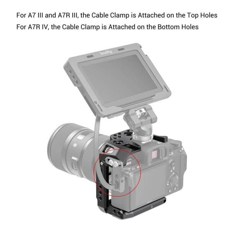 SmallRig CCS2629 Half Cage for Sony A7 III A7R III A7R IV
