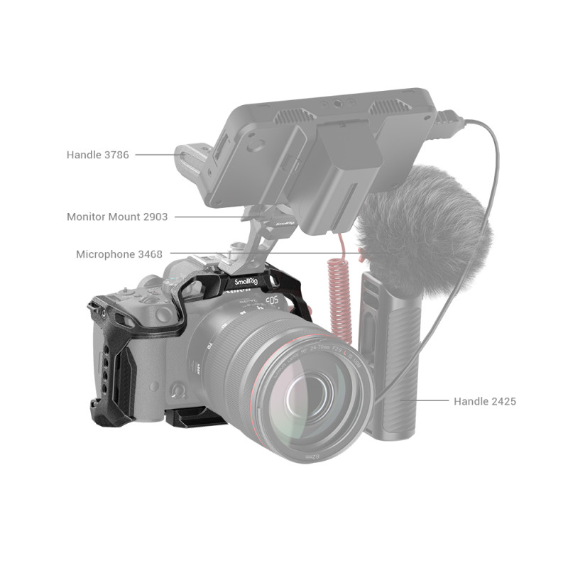 Аксесуар SmallRig “Black Mamba” Cage for Canon EOS R7 4003
