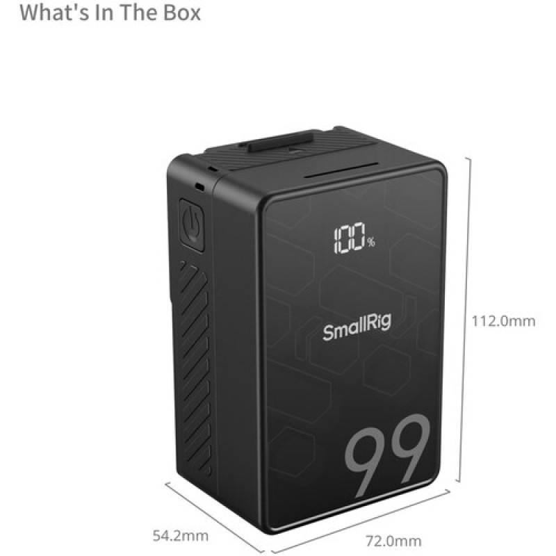 Акумулятор SmallRig VB99 SE Mini V-Mount Battery (6800mAh) (4608)