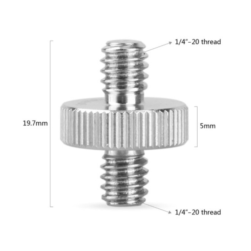 Аксесуар SmallRig Double Head Stud with 1/4" to 1/4" thread 828