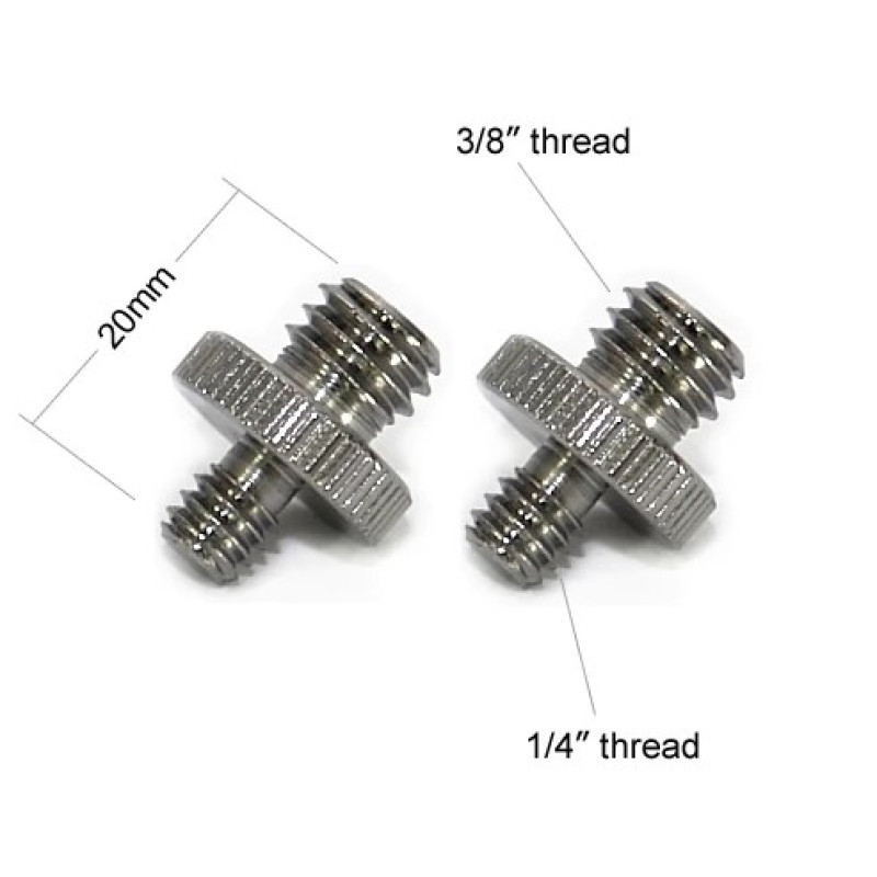 SmallRig Double Head Stud with 1/4" to 3/8" thread 855