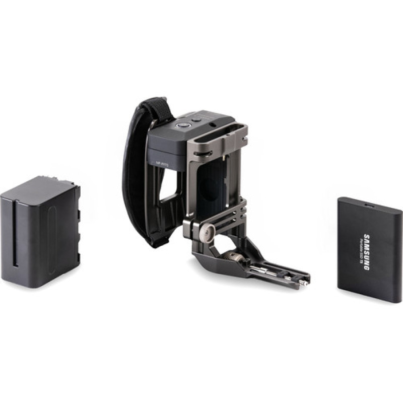 Tiltaing Side Focus Handle Type I with T5 Holder (F970, Tilta Gray)