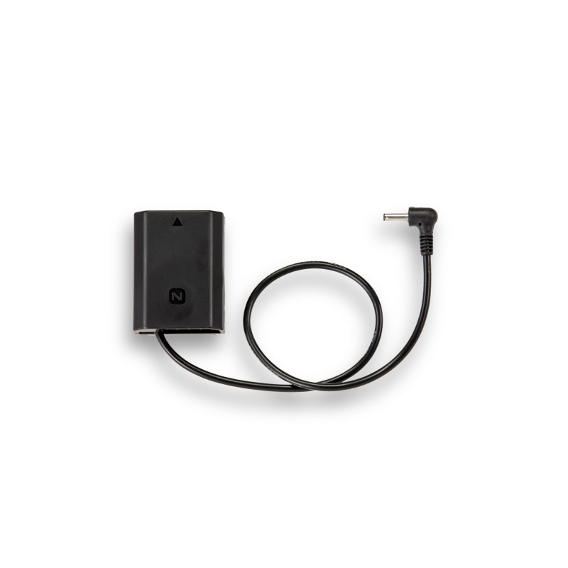 Sony NP-FZ100 Dummy Battery to 3.5/1.35mm DC Male Cable