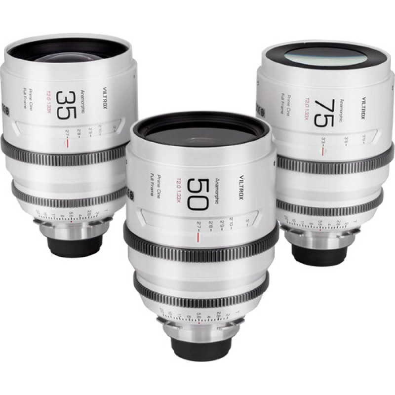 Об'єктиви Viltrox EPIC 35/50/75mm T2.0 1.33x Anamorphic Lens Set (Leica L)(35mm+50mm+75mmT2.0 1.33X L-mount Kit)