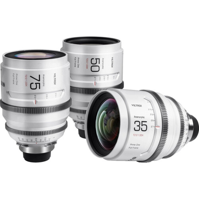 Об'єктиви Viltrox EPIC 35/50/75mm T2.0 1.33x Anamorphic Lens Set (Leica L)(35mm+50mm+75mmT2.0 1.33X L-mount Kit)