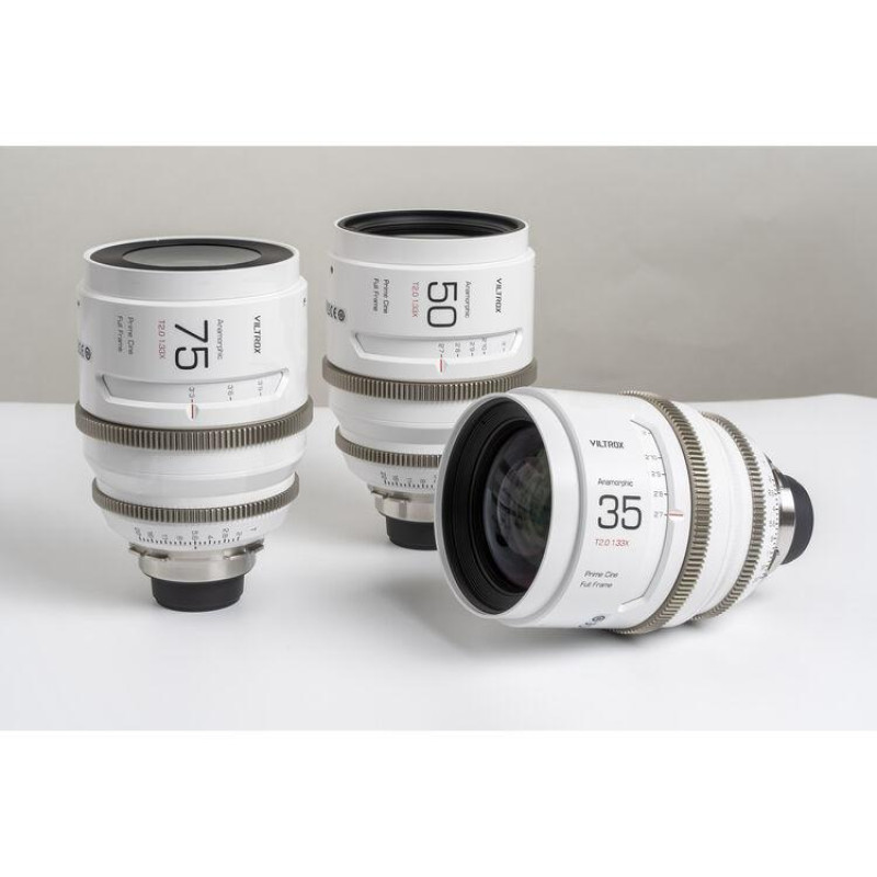 Набір об'єктивів Viltrox EPIC Series 35mm 50mm 75mm T2.0 1.33X PL Mount Anamorphic Prime Cine Lens (35mm+50mm+75mmT2.0 1.33X PL Set)