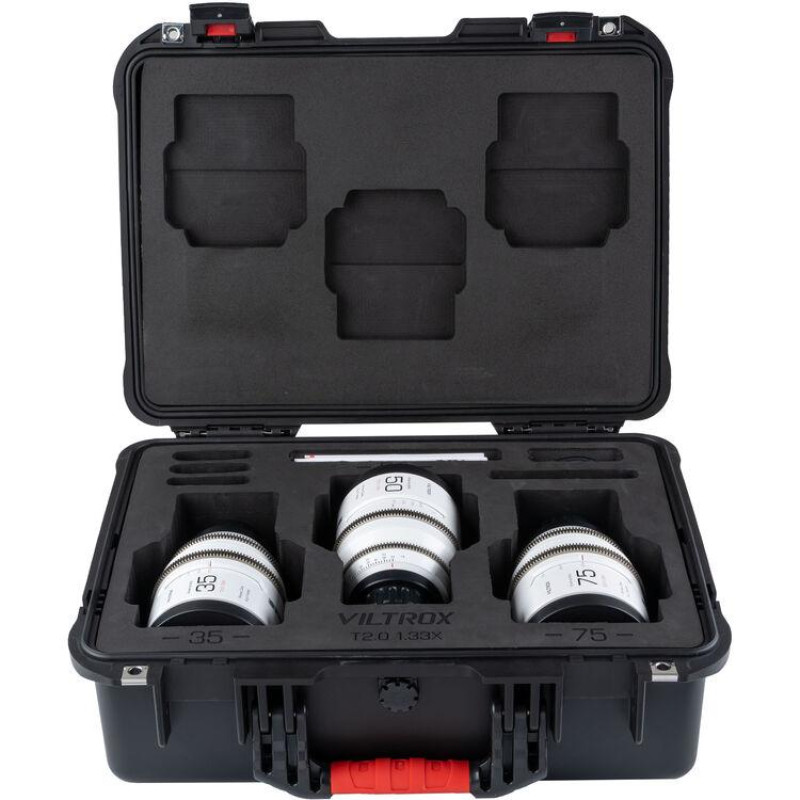 Набір об'єктивів Viltrox EPIC Series 35mm 50mm 75mm T2.0 1.33X PL Mount Anamorphic Prime Cine Lens (35mm+50mm+75mmT2.0 1.33X PL Set)