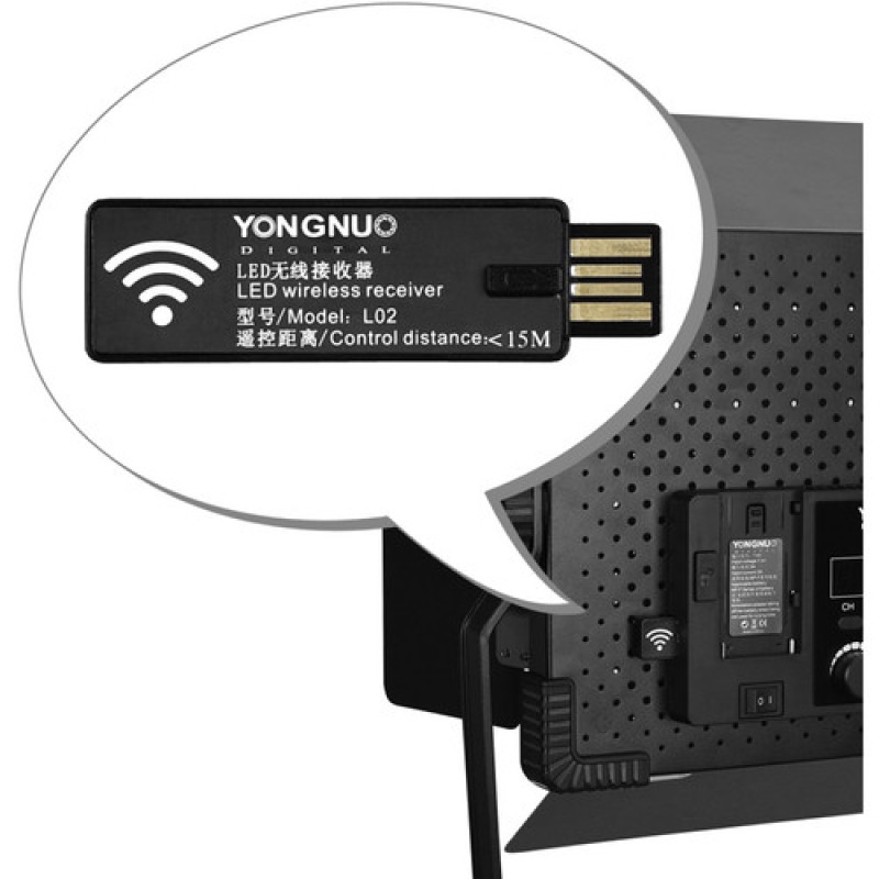 LED-панель + передавач Yongnuo YN6000 Bi-Color with Softbox 3200-5600K