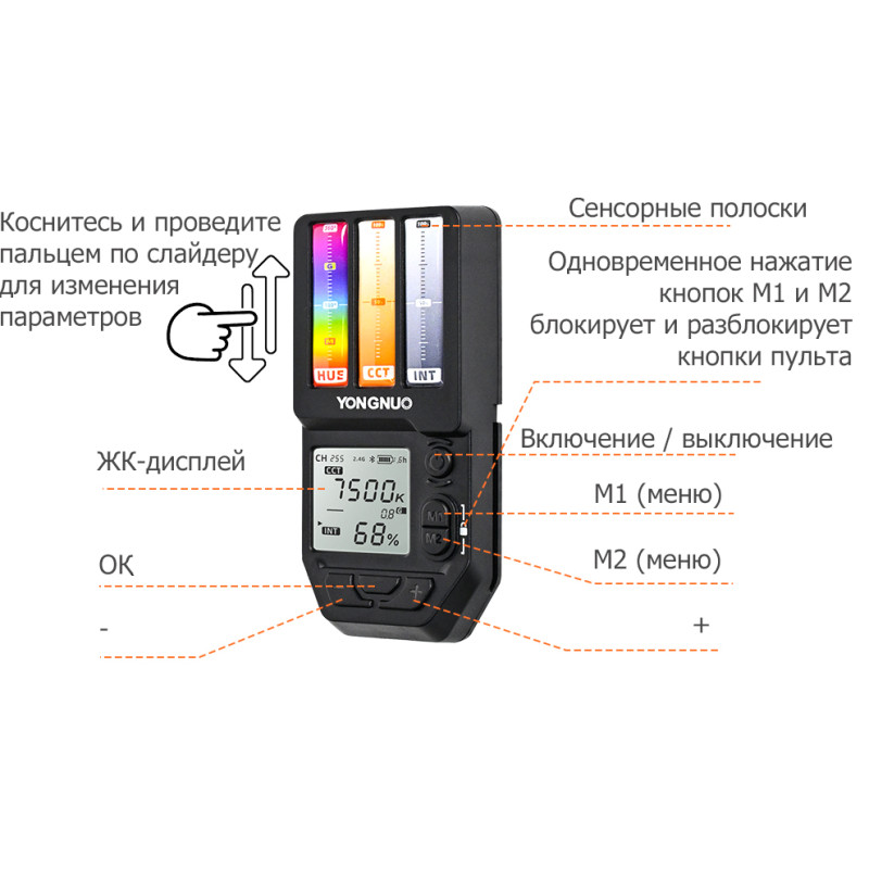 RGB світло YONGNUO YN360IV Bi-Color/RGB LED Ice Light