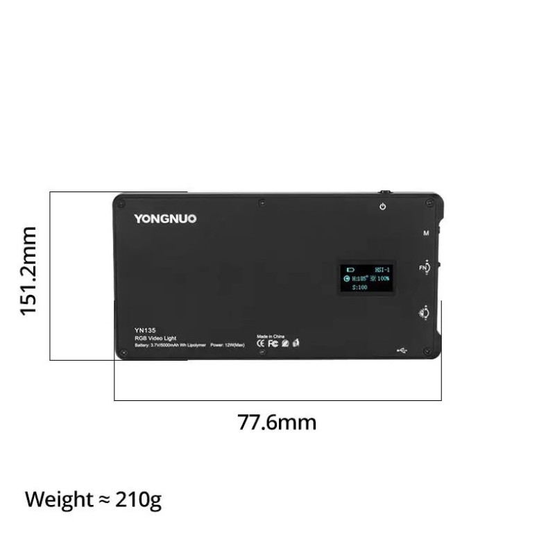RGB світло Yongnuo YN135 LED Video Light