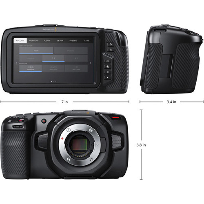 Blackmagic Design Pocket Cinema Camera 4K (CINECAMPOCHDMFT4K)