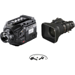 Blackmagic Design URSA with ENG Telephoto Lens and Rear Zoom/Focus Control Kit