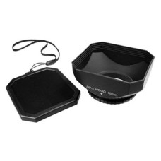 Mennon 46mm Screw-In Digital Video Lens Hood Plastic Black for Camera Camcorders