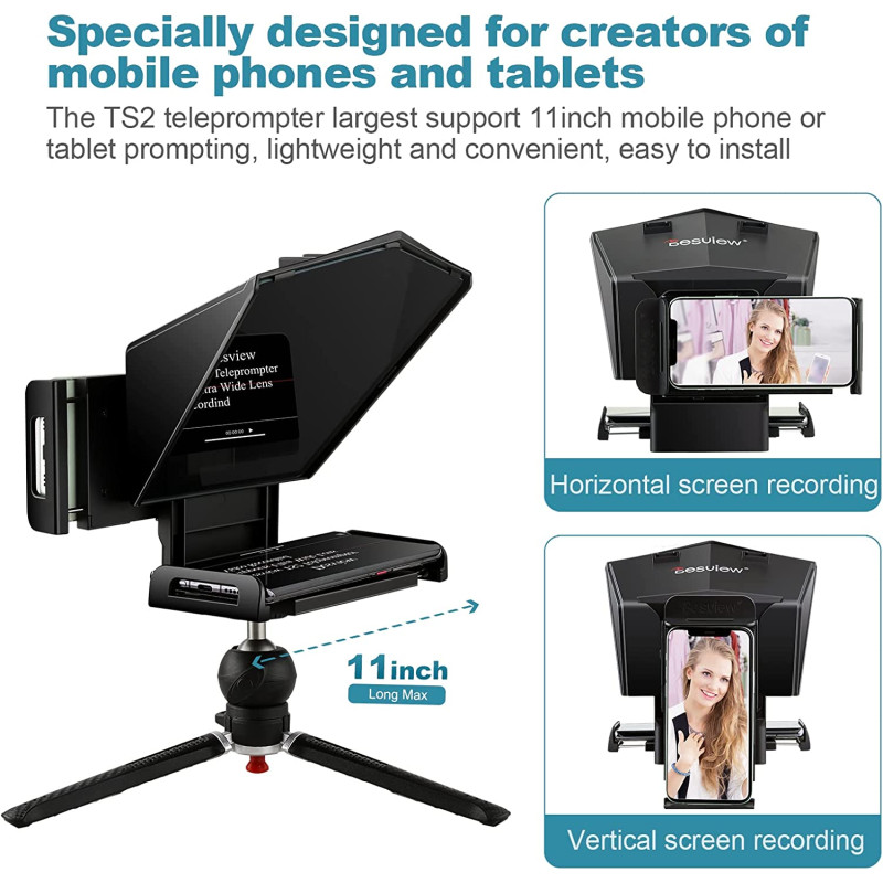 Компактный телесуфлер Desview TS2 Teleprompter (Bestview)