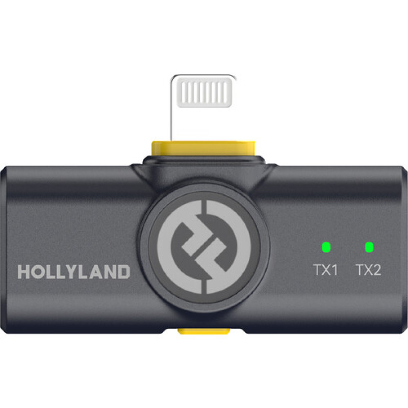 Бездротова мікрофонна система Hollyland LARK M2 DUO 2-Person Wireless Combo Microphone System (2.4 GHz, Shine Charcoal) (LARK M2 COMBO)