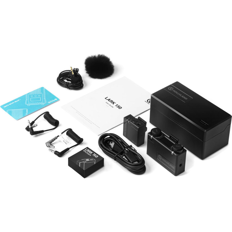 Hollyland LARK 150 Solo Wireless Microphone System (2.4 GHz, Чорний)