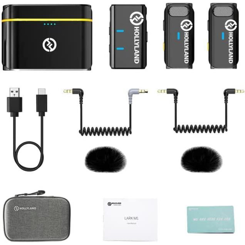 Hollyland LARK M1 DUO 2-Person Wireless Microphone System (2.4 GHz)