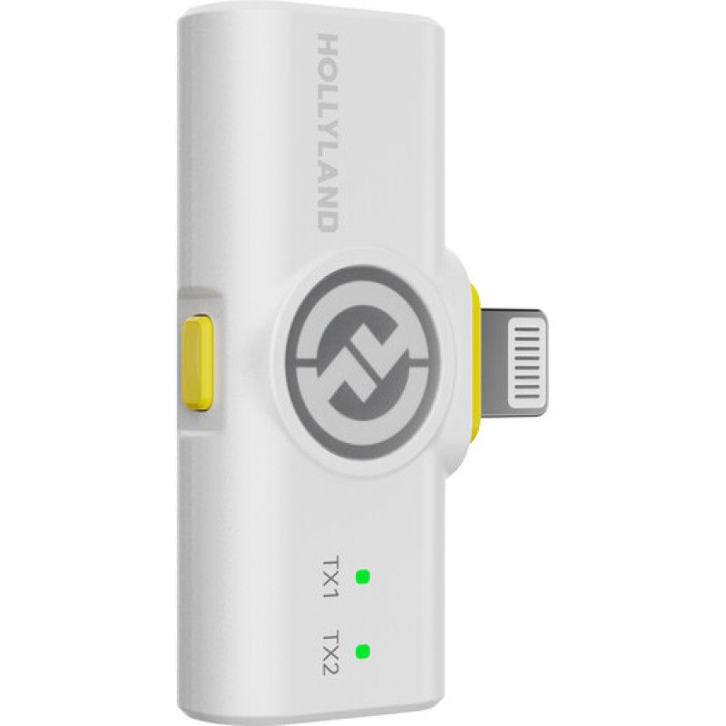 Бездротові мікрофони Hollyland LARK M2 Combo (IVORY WHITE)(на 2 персони) (3.5 мм, USB-C, Lightning)