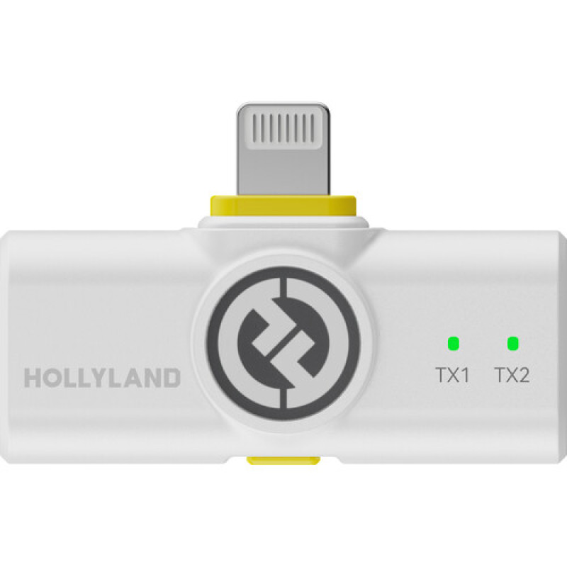 Бездротові мікрофони Hollyland LARK M2 Combo (IVORY WHITE)(на 2 персони) (3.5 мм, USB-C, Lightning)