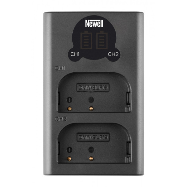 Двойное зарядное устройство Newell LCD-USB-C для DMW-BLF19