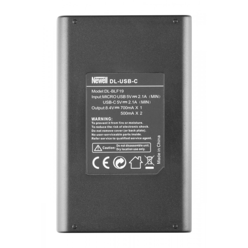 Подвійний зарядний пристрій Newell LCD-USB-C для DMW-BLF19
