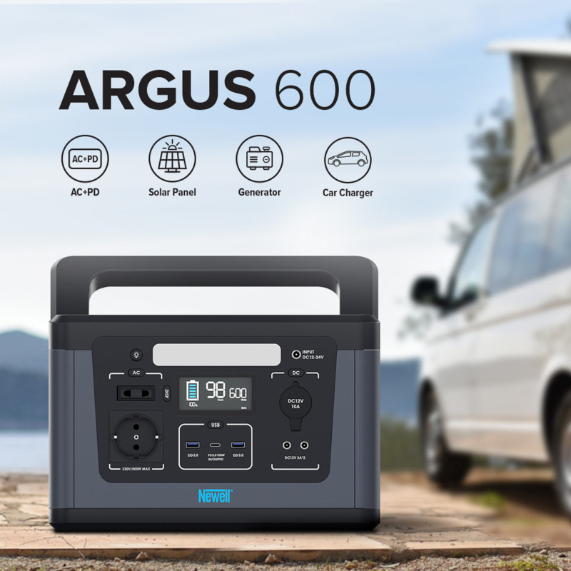 Портативна станція Newell Power Station Argus 600 (NL3570)
