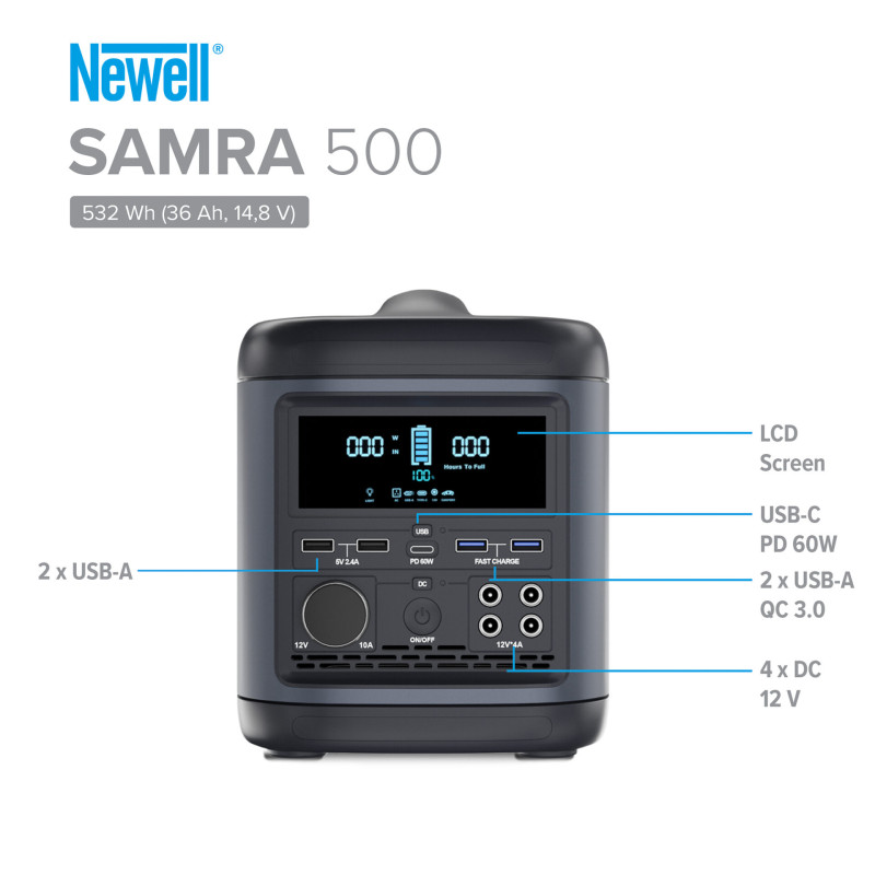 Портативна станція Newell Power Station Samra 500 (NL3575)