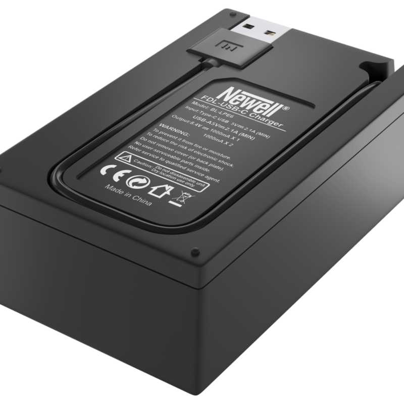 Зарядний пристрій Newell FDL-USB-C dual channel  charger for LP-E6 (NL2542)
