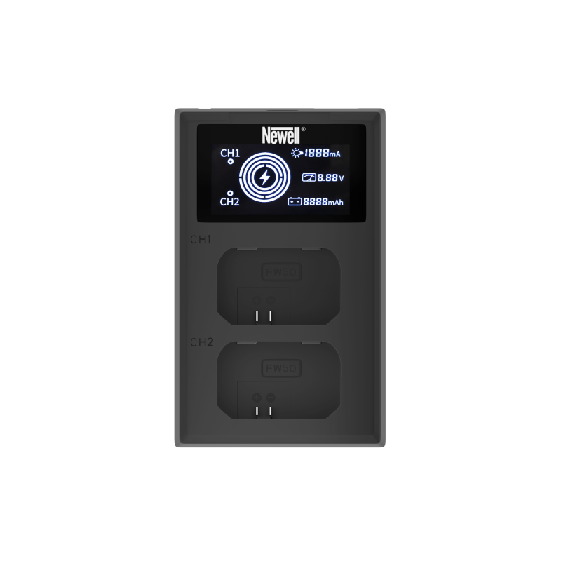Зарядний пристрій Newell FDL-USB-C dual channel  charger for NP-FW50 (NL2545)