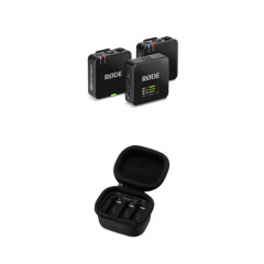 Бездротова мікрофонна система RODE Wireless GO III із зарядним футляром Charge Case+ (2.4 GHz, Black)