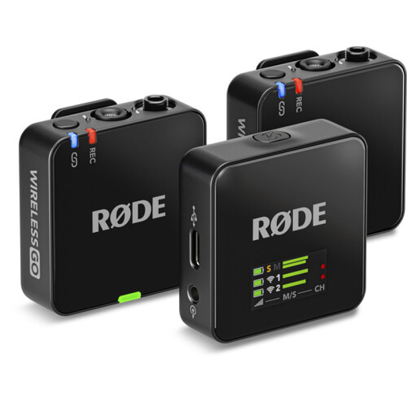 Беспроводная микрофонная система RODE Wireless GO III с зарядным футляром Charge Case+ (2.4 GHz, Black)