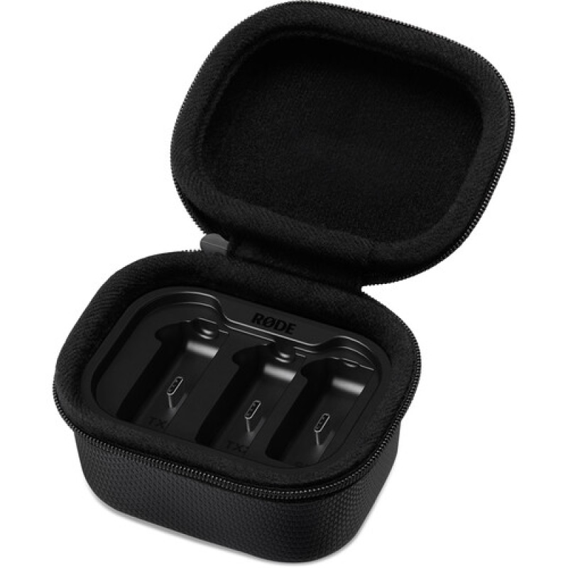 Беспроводная микрофонная система RODE Wireless GO III с зарядным футляром Charge Case+ (2.4 GHz, Black)