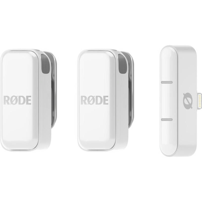 Беспроводная микрофонная система RODE Wireless Micro 2-Person Ultracompact Wireless Microphone System with USB-C Connector (2.4 GHz, White)