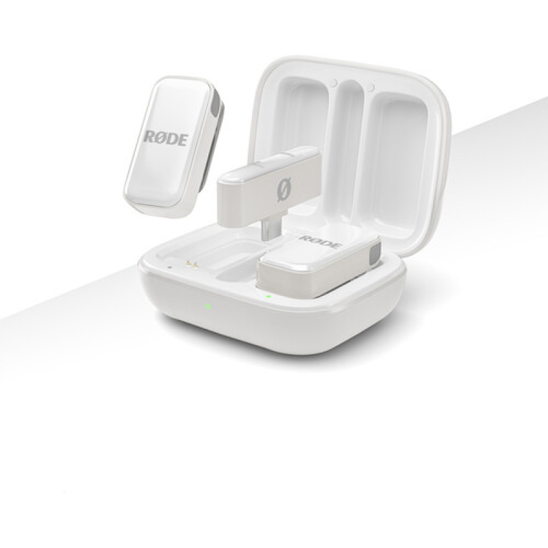 Беспроводная микрофонная система RODE Wireless Micro 2-Person Ultracompact Wireless Microphone System with USB-C Connector (2.4 GHz, White)