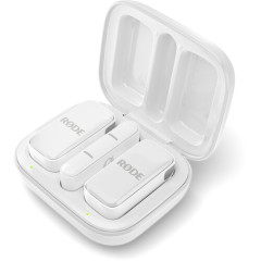 Беспроводная микрофонная система RODE Wireless Micro 2-Person Ultracompact Wireless Microphone System with USB-C Connector (2.4 GHz, White)