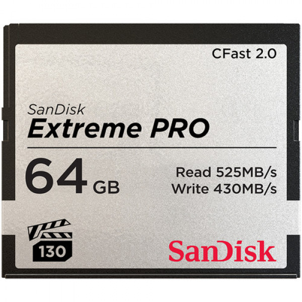 Флеш накопитель SanDisk 64GB Extreme PRO CFast 2.0 Memory Card