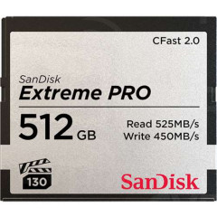 Карта памяти SanDisk 512GB Extreme PRO CFAST 2.0 512GB 525MB/s VPG130