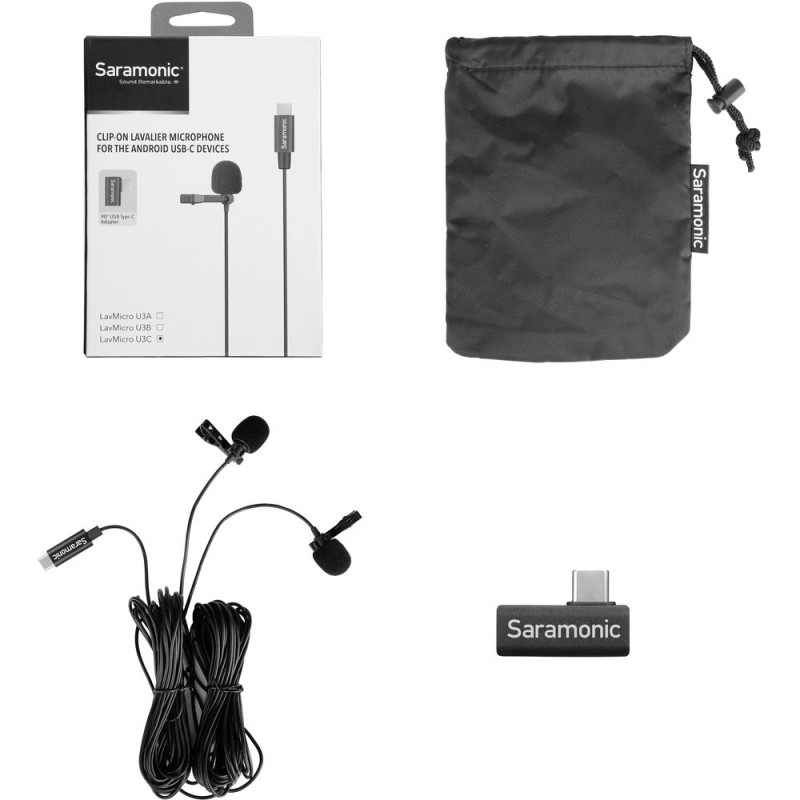 Петлічний мікрофон Saramonic DUAL LavMicro U3C, 6 м